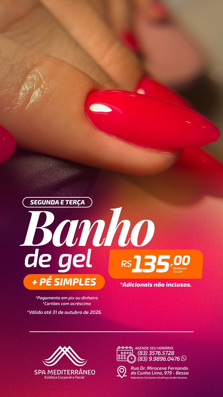 Imagem do serviço Banho de Gel + Pé Simples