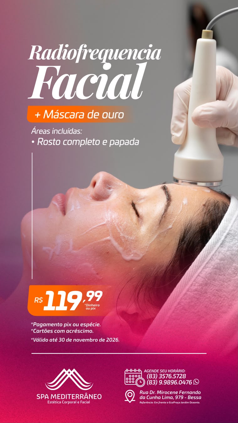 Imagem do serviço Radiofrequência Facial + Máscara de Ouro
