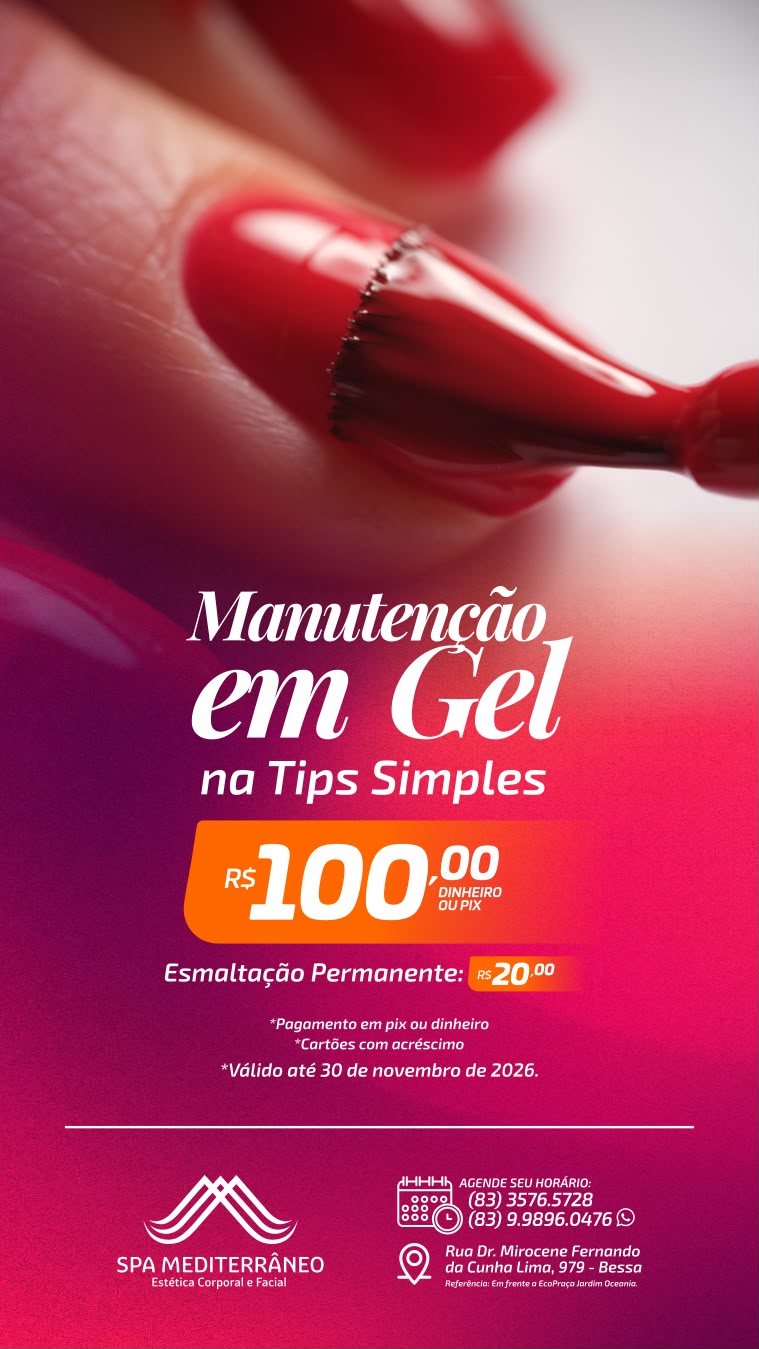 Imagem do serviço Manutenção em Gel na Tips Simples